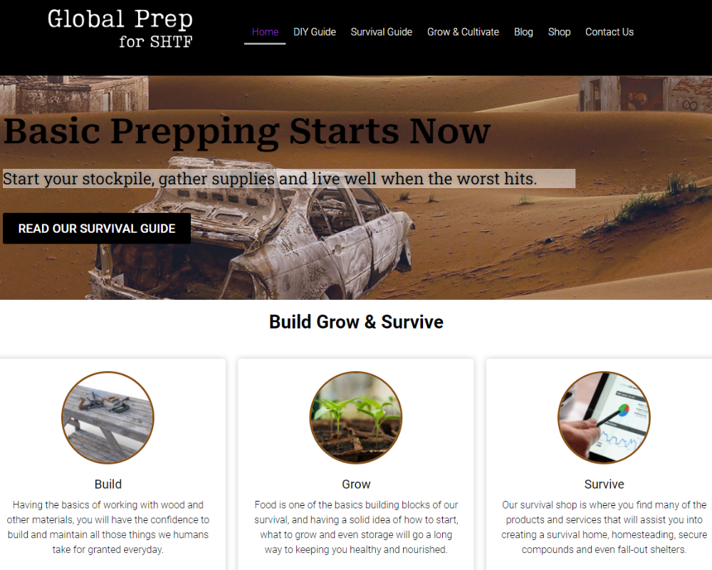 global preparedness shtf survival prepping