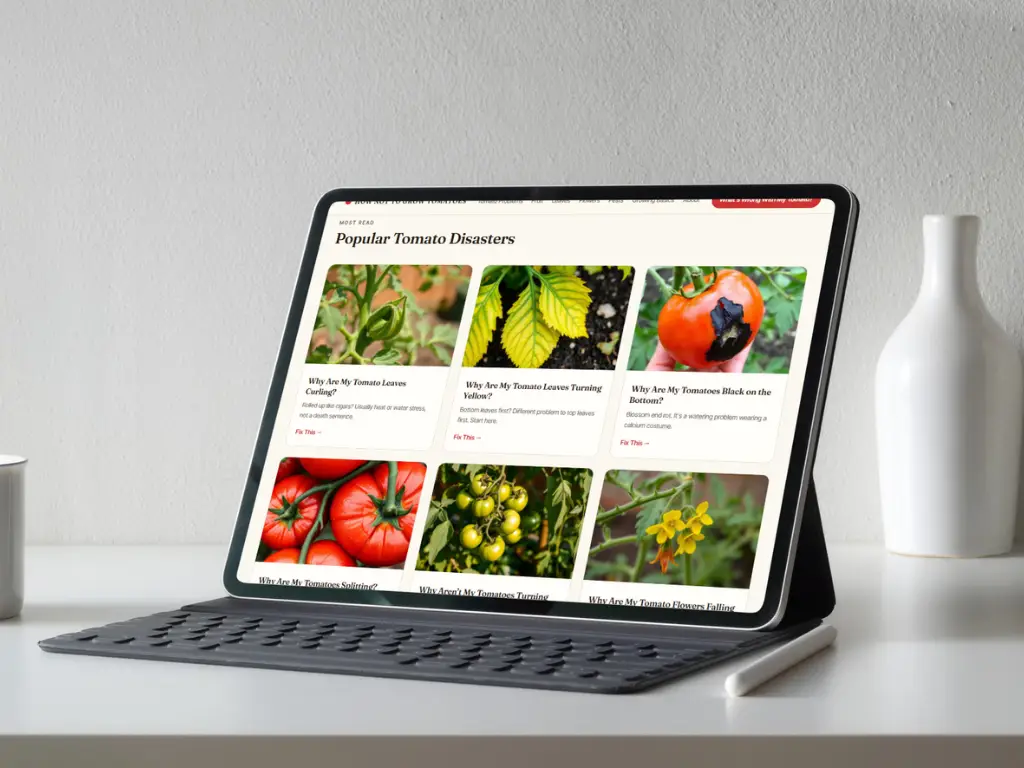 How not to grow tomatoes website build tradie website perth